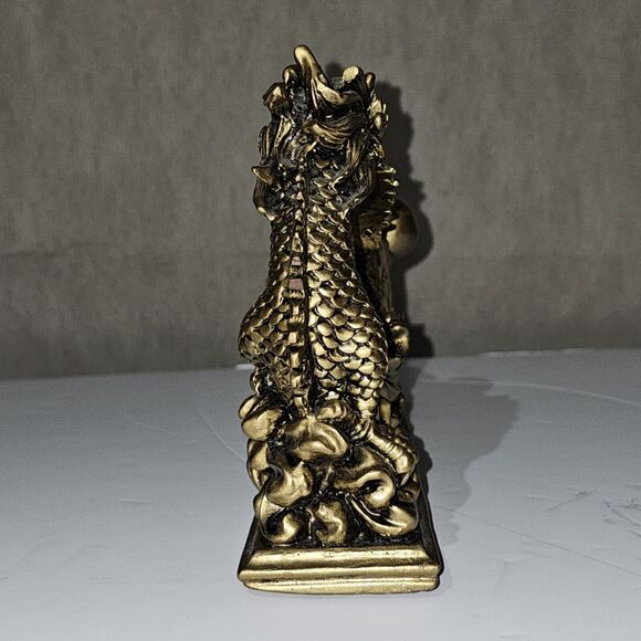 Money Manifest Chinese Dragon with Ball Feng Shui Home Decor Heavy - Picture 6 of 12